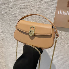 High Leather Shoulder Bag Crossbody Flap Messenger Sac