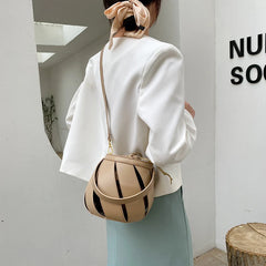 Summer Bucket Crossbody Bag Hollow Out Women Handbags