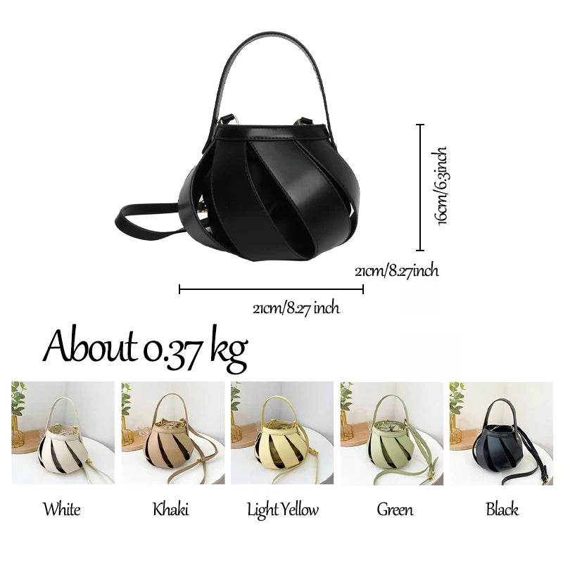 Summer Bucket Crossbody Bag Hollow Out Women Handbags