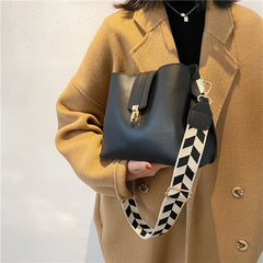 Women Winter Bucket Shoulder Bag Crossbody Tote Handbag