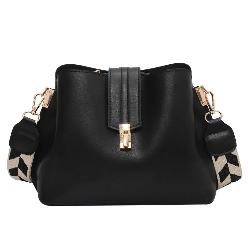Women Winter Bucket Shoulder Bag Crossbody Tote Handbag