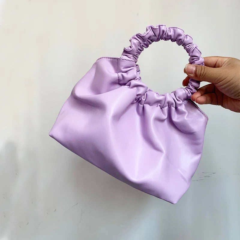 Soft Leather Handbag Evening Clutch Crossbody Bag