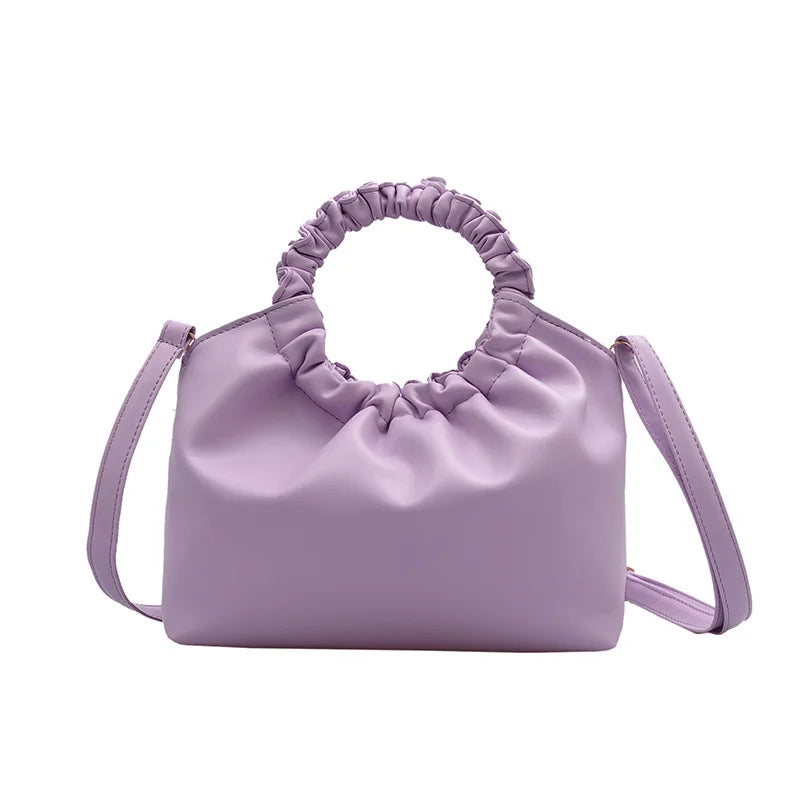 Soft Leather Handbag Evening Clutch Crossbody Bag