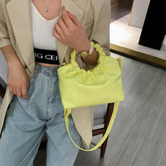 Soft Leather Handbag Evening Clutch Crossbody Bag