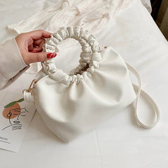 Soft Leather Handbag Evening Clutch Crossbody Bag