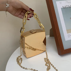 Mini Box Bag Sling Bags Chains Purses Handbags Shoulder Crossbody Small Clutch