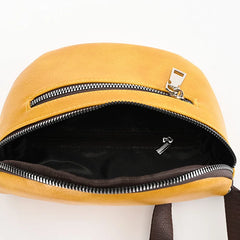 Multifunction Women's Fanny Pack Shoulder Bag Leather Chest Bag Female Belt