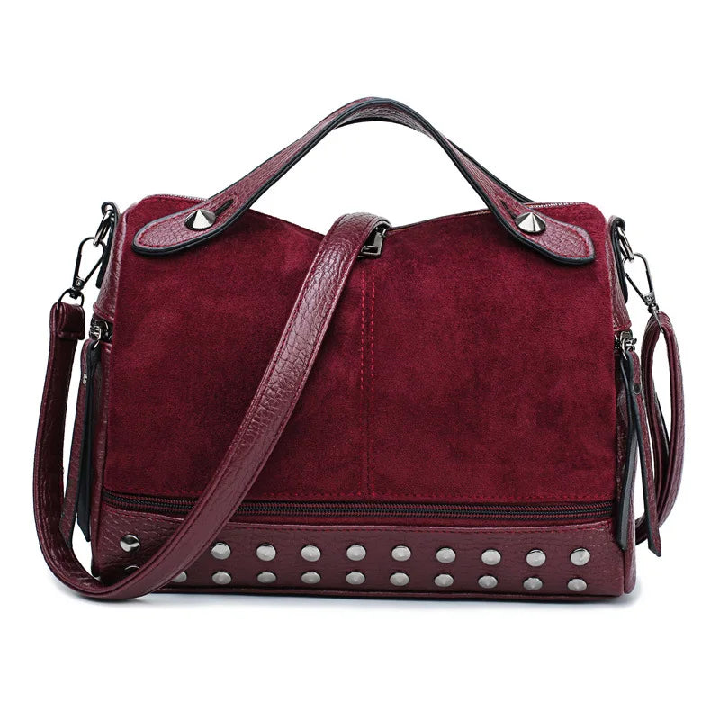 One Shoulder Bag Rivet PU Ladies Handbag Crossbody Tote Girlssac bolsa
