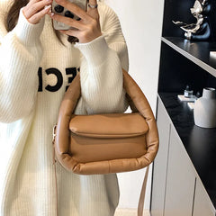 Padded Crossbody Bag Small Winter Tote Purses for Women