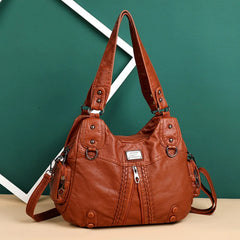 Soft Leather Handbags Women's Bags High Woman Messenger Bag