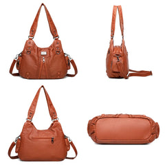 Soft Leather Handbags Women's Bags High Woman Messenger Bag