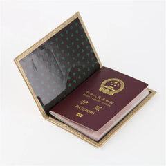 Glitter Passport Cover Pink Leather Passport Wallet Girl Holder