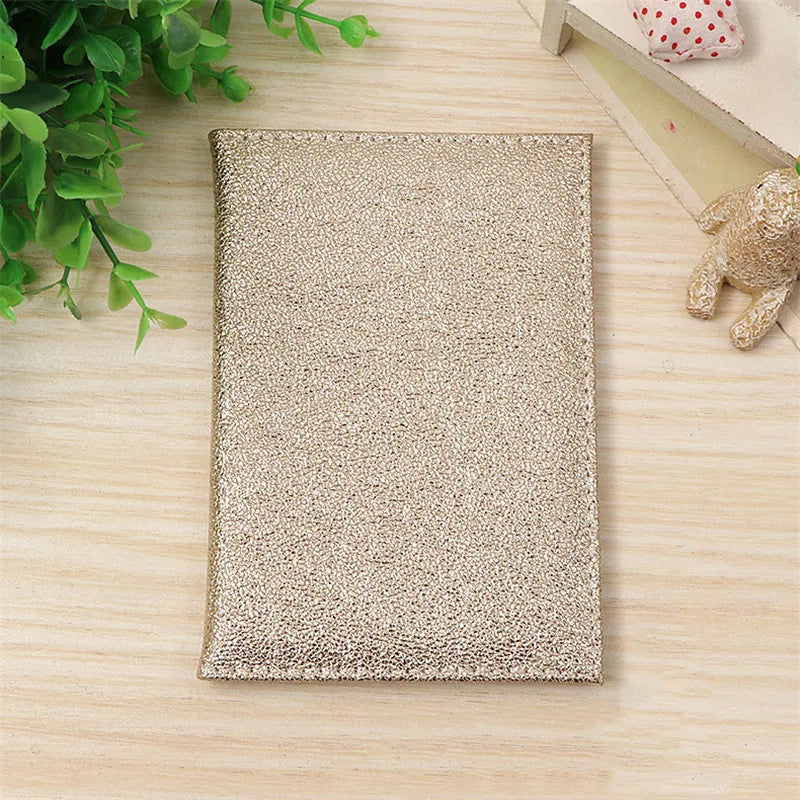 Glitter Passport Cover Pink Leather Passport Wallet Girl Holder
