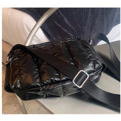 Winter Crossbody Down Bag Handbag with Strap