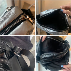 Winter Crossbody Down Bag Shoulder Strap Messenger Pack