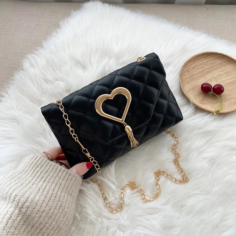 Women's Tassel Messenger Bag with Embroidery