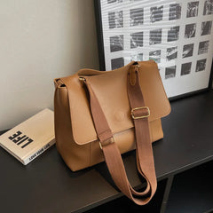 Vintage Soft PU Leather Crossbody Bag Women Shoulder Tote Purse