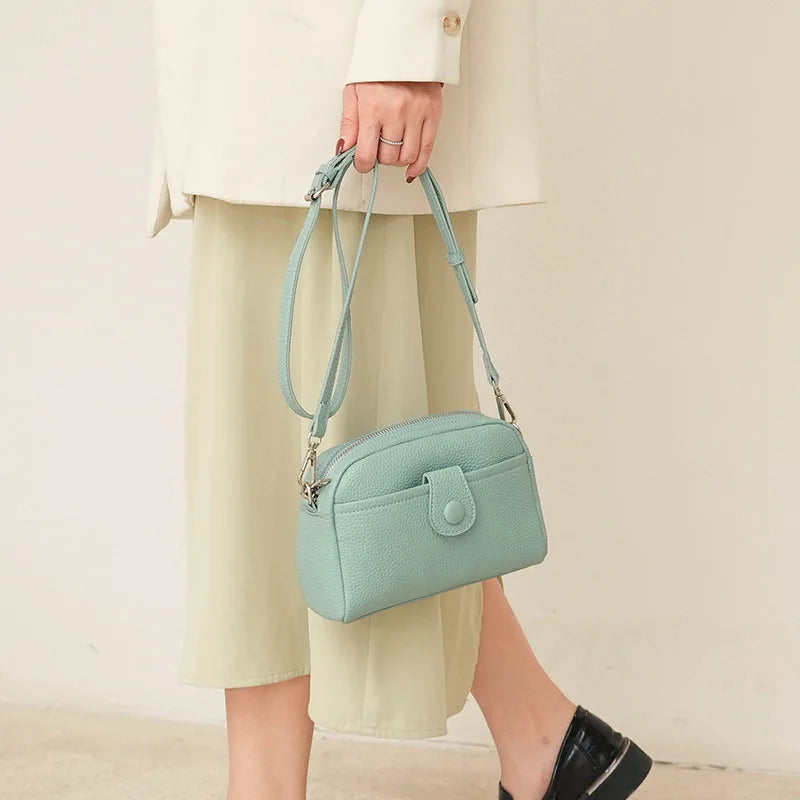 Women Crossbody Bag Soft PU Leather Purse Tote Handbag