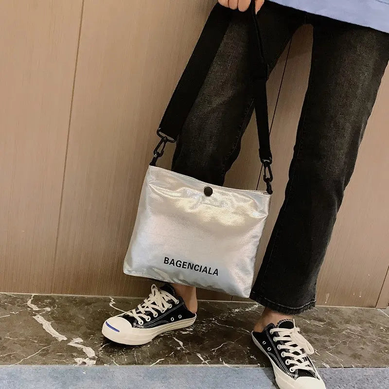 Women Shoulder Bag Handbag Bright Hand Tote Female Clutches Pouch Solid