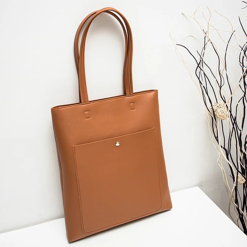 Soft Leather Women Shoulder Bag Handbag Bucket Female Handbags