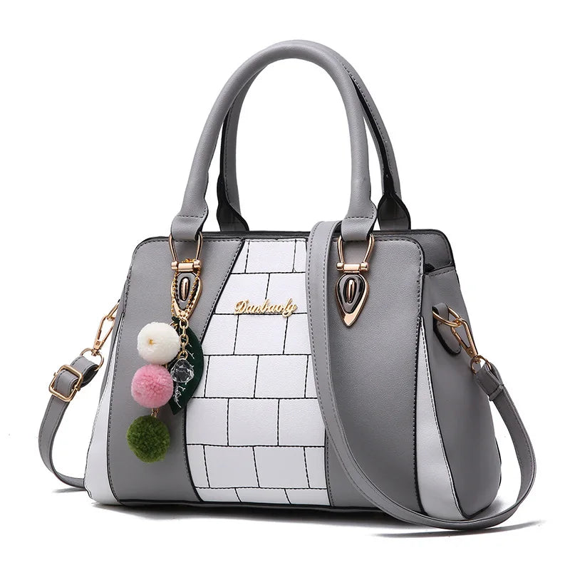 Spring All-match Contrast Shoulder Messenger Bag