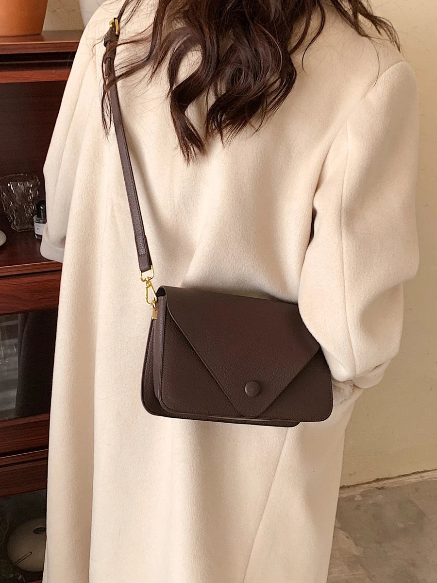 Women's Crossbody Bag Texture Pu Leather Single Shoulder Bags