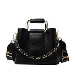 Women's PU Leather Bucket Crossbody Bags Classic Shoulder Bags