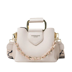 Women's PU Leather Bucket Crossbody Bag Classic Shoulder Tote Lady Travel Bag