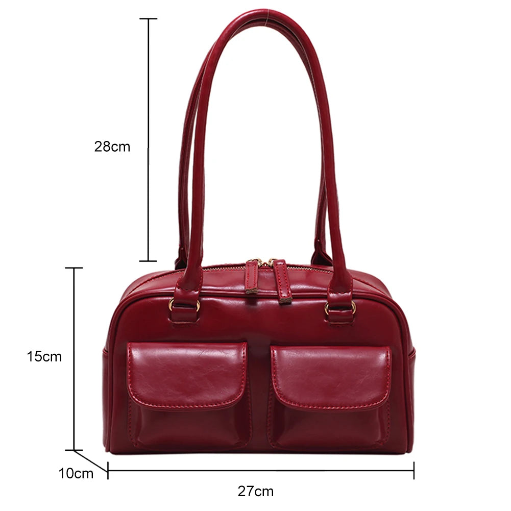 Women's Hobo Bag Patent Leather Underarm Tote Bag Purses