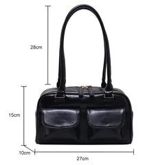 Women's Hobo Bag Patent Leather Underarm Tote Bag Purses