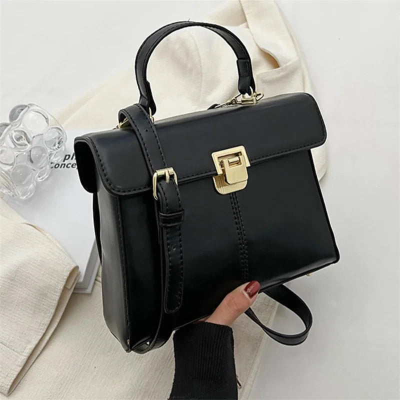 Graffiti Messenger Bag PU Crossbody Daily Tote Shoulder Bag