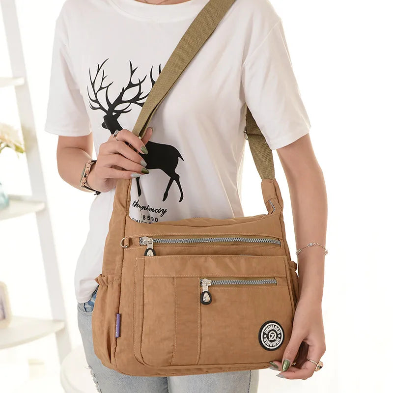 Nylon Crossbody Bags for Women Travel Shoulder Bags