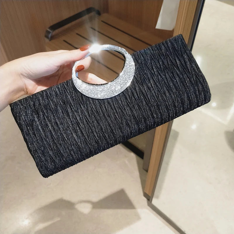 Princess Banquet Handbag Wrinkled Women's Bag