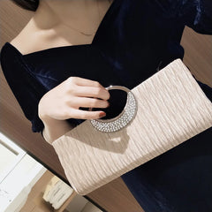 Princess Banquet Handbag Wrinkled Women's Bag