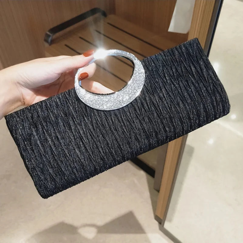 Princess Banquet Handbag Wrinkled Women's Bag