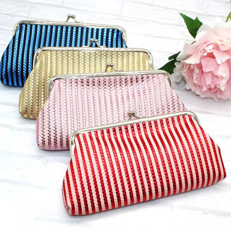 M210 Braided Stripe Womens Clutch Bag