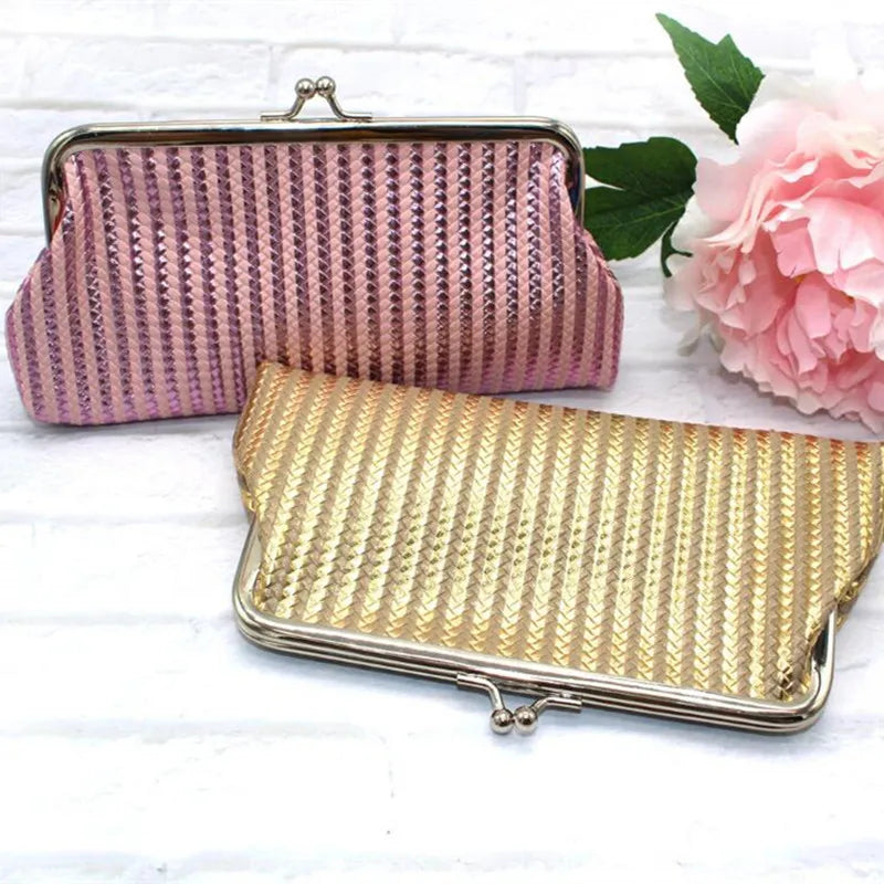 M210 Braided Stripe Womens Clutch Bag