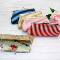M210 Braided Stripe Womens Clutch Bag