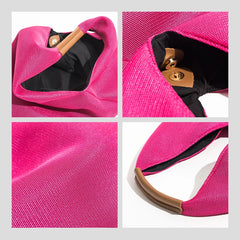 Women Triangle Mesh Net Beach Bag Lightweight Shoulder Purse