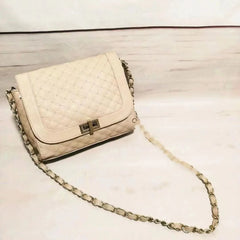 MANGO Women's Chain Clamshell Bag