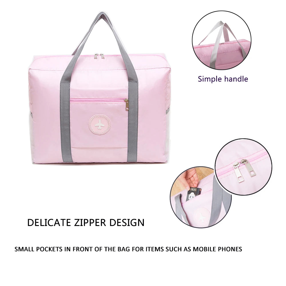 Waterproof Foldable Travel Bags for Men Large Capacity Bag Thick Oxford Cloth