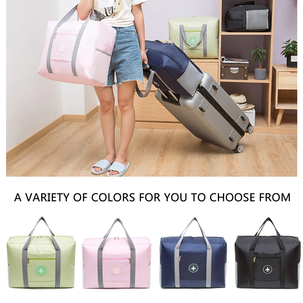 Waterproof Foldable Travel Bags for Men Large Capacity Bag Thick Oxford Cloth