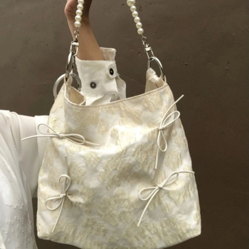 MBTI Vintage Tote Bag for Women Large Capacity Handbag