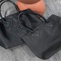 MBTI Casual Soft Tote Bag Summer Pu Leather Large Capacity Shoulder Bag