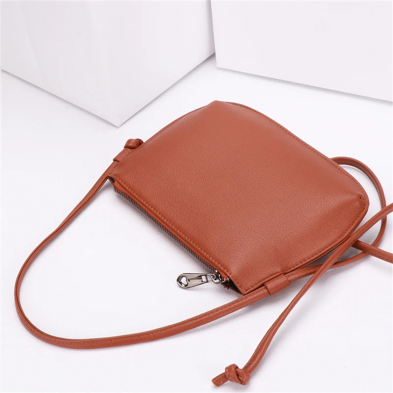 Leather Crossbody Bag Small Shoulder Messenger Purses