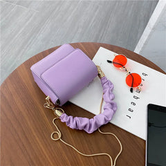 Mini PU Leather Shoulder Bag for Women Chain Hand Bag Female Travel Purse