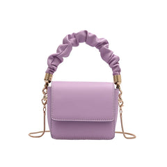 Mini PU Leather Shoulder Bag for Women Chain Hand Bag Female Travel Purse
