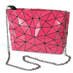 MS3116 Geometric Chain Leather Shoulder Messenger Bag