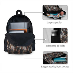 Mads Mikkelsen Collage Backpacks Men's Women's Kpop School Bag