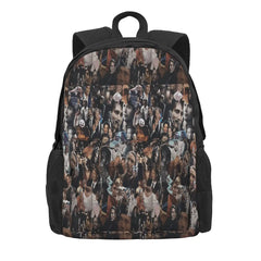 Mads Mikkelsen Collage Backpacks Men's Women's Kpop School Bag